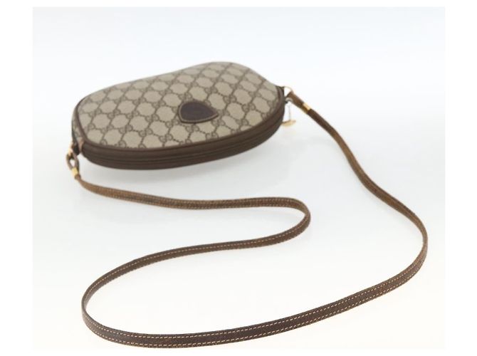 Borsa a tracolla GUCCI GG Supreme PVC Beige Gold Auth BSZ655 D'oro - vista 7