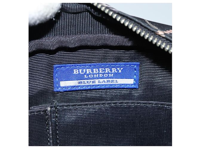 Borsa a tracolla BURBERRY Nova Check Blue Label Nera Autentica ti1758 Nero - vista 17