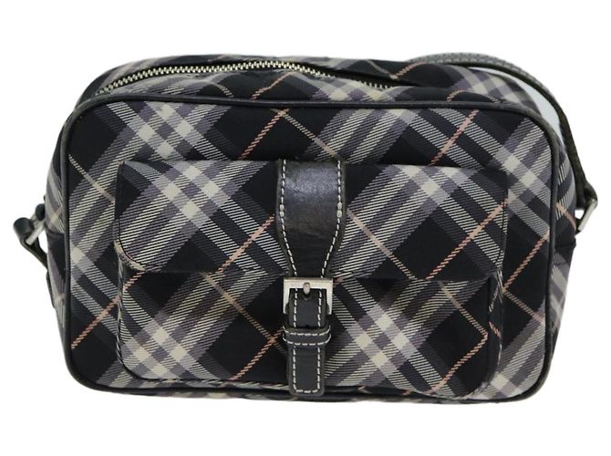 Borsa a tracolla BURBERRY Nova Check Blue Label Nera Autentica ti1758 Nero - vista 2