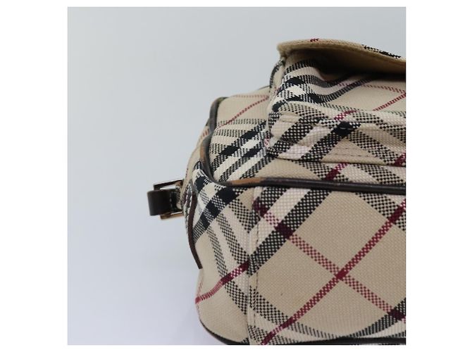 Borsa a tracolla BURBERRY Nova Check Blue Label in tela Beige Brown Auth ti1756 Marrone - vista 10