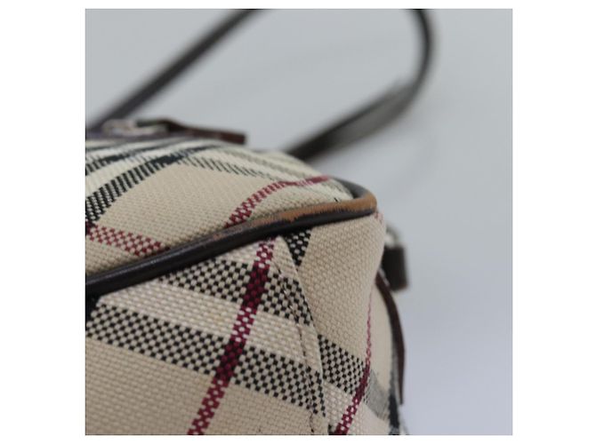 Borsa a tracolla BURBERRY Nova Check Blue Label in tela Beige Brown Auth ti1756 Marrone - vista 13