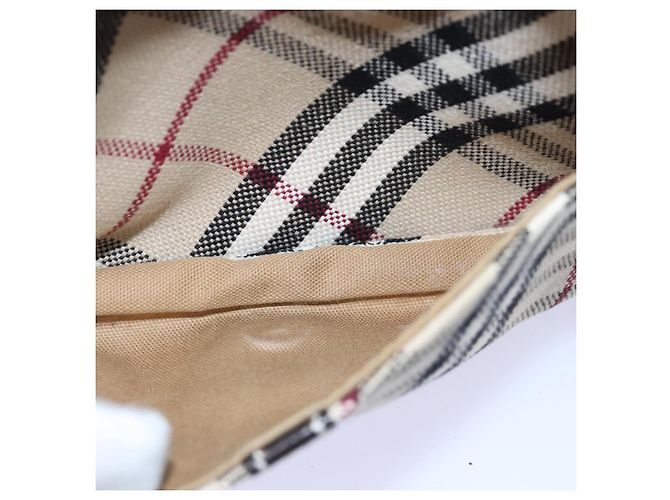 Borsa a tracolla BURBERRY Nova Check Blue Label in tela Beige Brown Auth ti1756 Marrone - vista 20