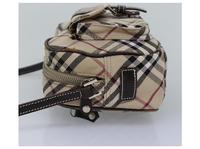 Borsa a tracolla BURBERRY Nova Check Blue Label in tela Beige Brown Auth ti1756 Marrone - vista 4