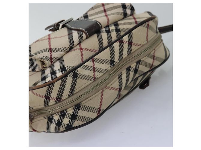 Borsa a tracolla BURBERRY Nova Check Blue Label in tela Beige Brown Auth ti1756 Marrone - vista 6