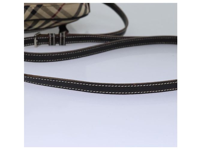 Borsa a tracolla BURBERRY Nova Check Blue Label in tela Beige Brown Auth ti1756 Marrone - vista 7