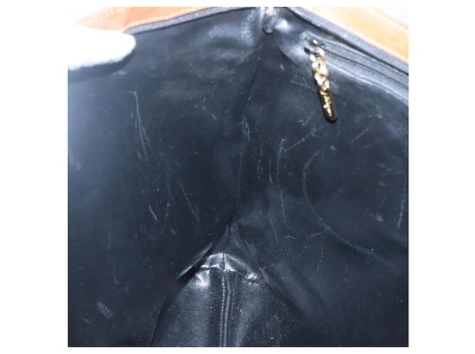 Borsa Tote Salvatore Ferragamo PVC Pelle Nero Oro Auth ar13392 - vista 20