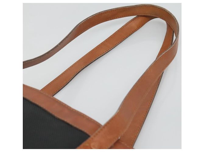 Borsa Tote Salvatore Ferragamo PVC Pelle Nero Oro Auth ar13392 - vista 9
