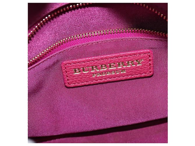 Borsa a Mano BURBERRY Nova Check Canvas 2way Beige Gold Auth 118645V D'oro - vista 10