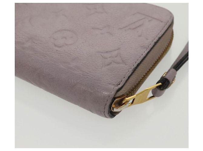 LOUIS VUITTON Monogram Empreinte Zippy Wallet Purple M83225 LV Auth 136652 Porpora - vista 11