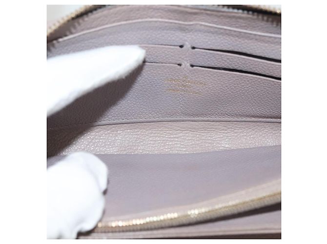 LOUIS VUITTON Monogram Empreinte Zippy Wallet Purple M83225 LV Auth 136652 Porpora - vista 15