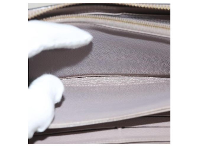 LOUIS VUITTON Monogram Empreinte Zippy Wallet Purple M83225 LV Auth 136652 Porpora - vista 16