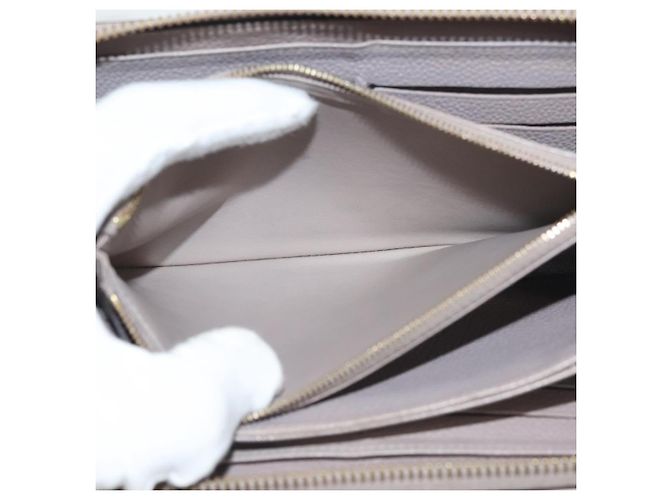 LOUIS VUITTON Monogram Empreinte Zippy Wallet Purple M83225 LV Auth 136652 Porpora - vista 19