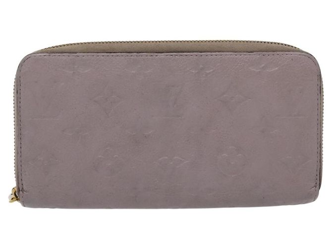 LOUIS VUITTON Monogram Empreinte Zippy Wallet Purple M83225 LV Auth 136652 Porpora - vista 2