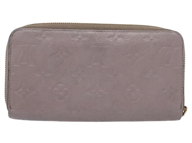 LOUIS VUITTON Monogram Empreinte Zippy Wallet Purple M83225 LV Auth 136652 Porpora - vista 3