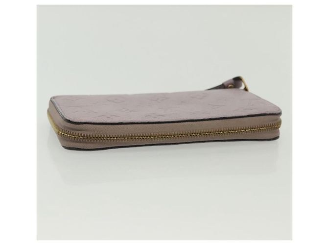 LOUIS VUITTON Monogram Empreinte Zippy Wallet Purple M83225 LV Auth 136652 Porpora - vista 6