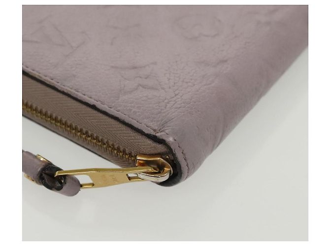 LOUIS VUITTON Monogram Empreinte Zippy Wallet Purple M83225 LV Auth 136652 Porpora - vista 8