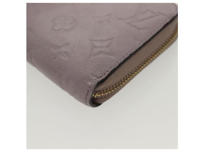 LOUIS VUITTON Monogram Empreinte Zippy Wallet Purple M83225 LV Auth 136652 Porpora - vista 9