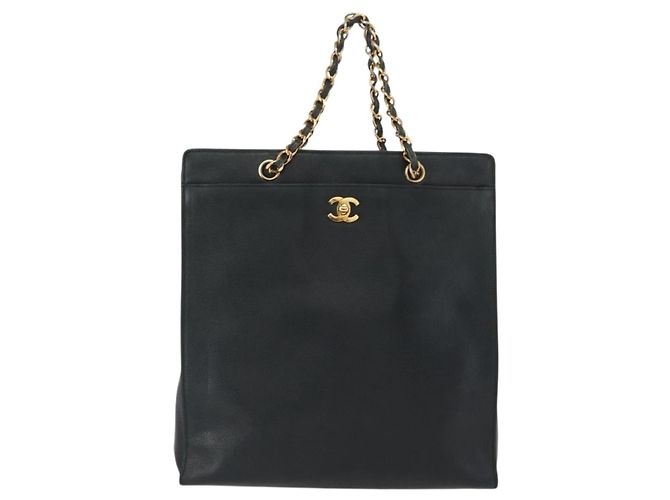 Borsa a mano con catena CHANEL Pelle Caviar Verde Oro CC Auth bs31109 D'oro - vista 13