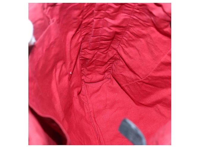 Hermès Borsa a tracolla HERMES Amedaba Cabas Do Canvas Rossa Auth bs26182 Rosso - vista 16