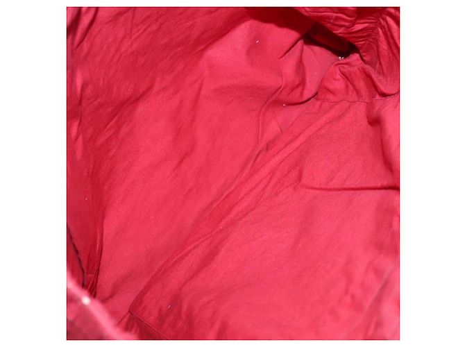 Hermès Borsa a tracolla HERMES Amedaba Cabas Do Canvas Rossa Auth bs26182 Rosso - vista 18