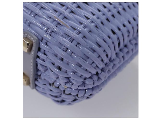 Borsa Salvatore Ferragamo Gancini in vimini viola e oro autentica 110237AM D'oro Porpora - vista 17