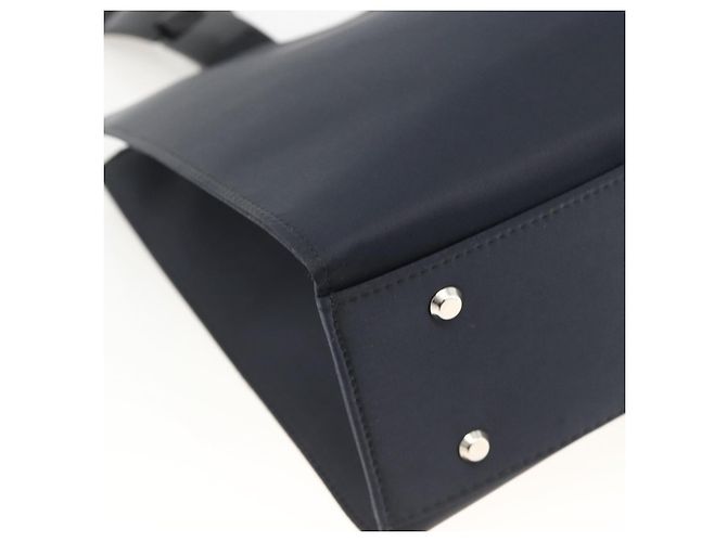 Borsa a tracolla SAINT LAURENT Nylon Navy Silver Auth BA11701 Argento Blu navy - vista 13
