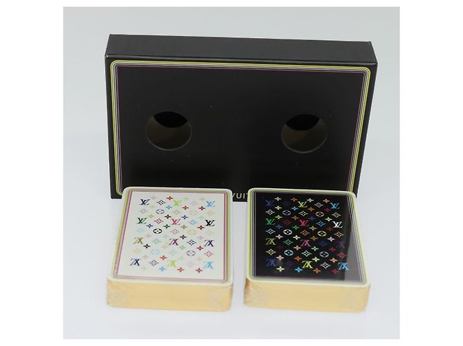 LOUIS VUITTON Monogram Multicolor Playing Cards Black White LV Auth 114606V - view 14