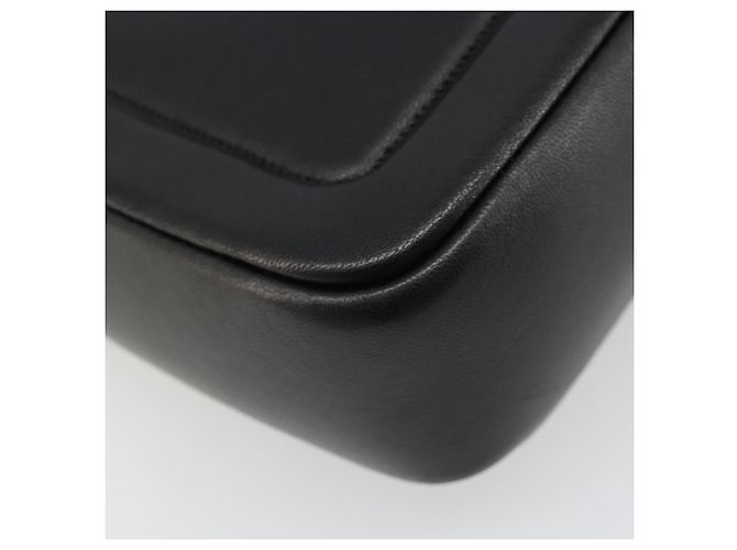 Borsa a tracolla FENDI baguette con catena in pelle nera e oro Auth yk20513SAV Nero D'oro - vista 18