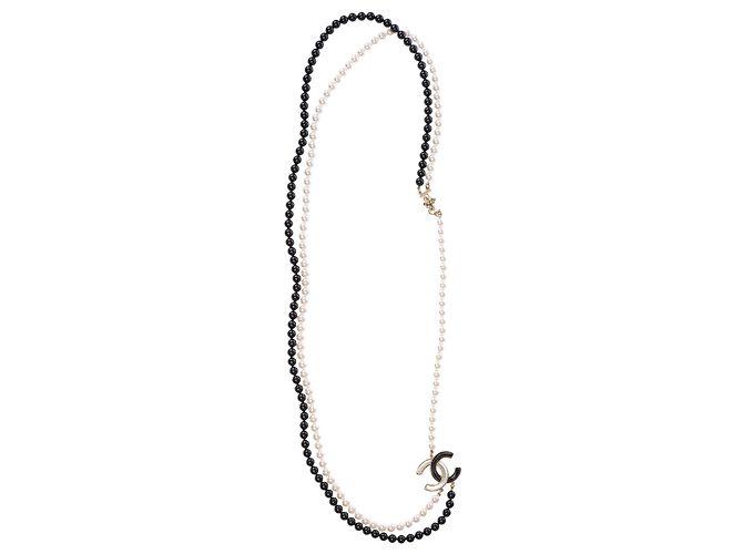 Gioielli CHANEL CC in Perla Nera - 103827 Nero - vista 6