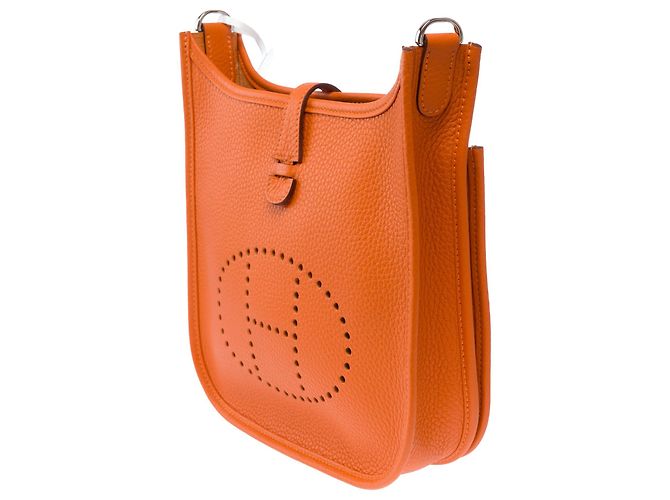 Hermès Borsa HERMES Evelyne in Pelle Arancione - 103820 - vista 5