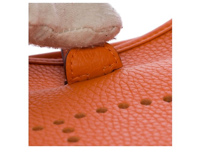 Hermès Borsa HERMES Evelyne in Pelle Arancione - 103820 - vista 8