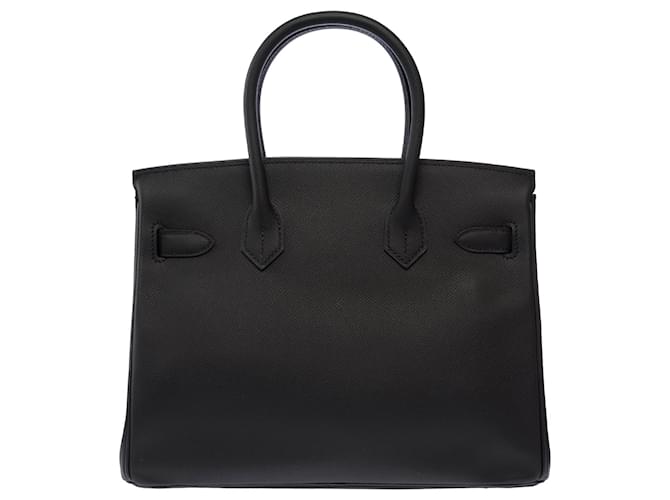 Hermès HERMES Birkin 30 Bag in Black Leather - 103825 - view 4