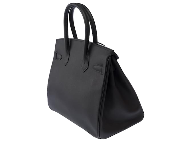 Hermès HERMES Birkin 30 Bag in Black Leather - 103825 - view 6