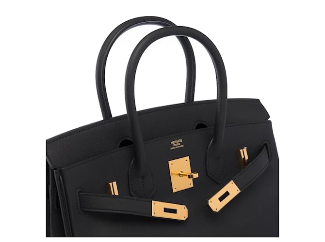 Hermès HERMES Birkin 30 Bag in Black Leather - 103825 - view 7