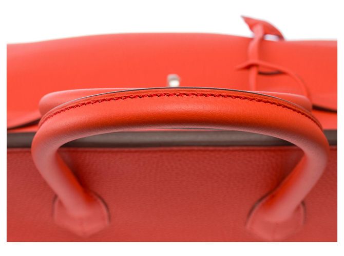 Hermès Borsa HERMES Birkin 35 in Pelle Arancione - 103819 - vista 10