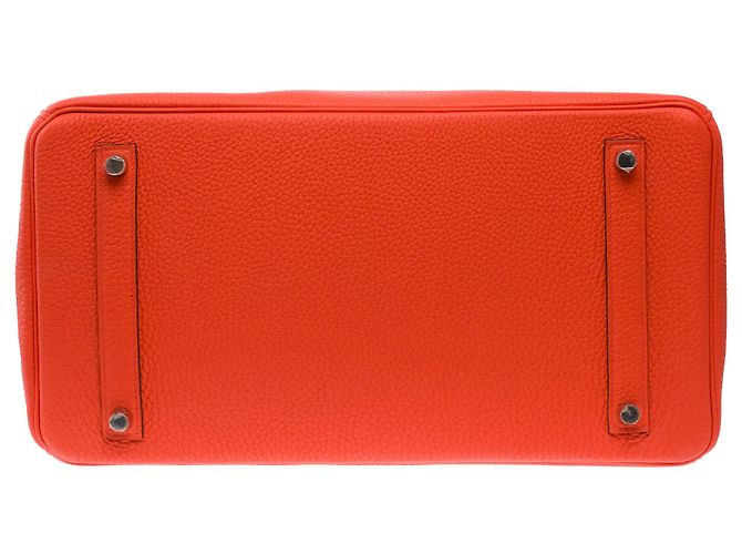 Hermès Borsa HERMES Birkin 35 in Pelle Arancione - 103819 - vista 11