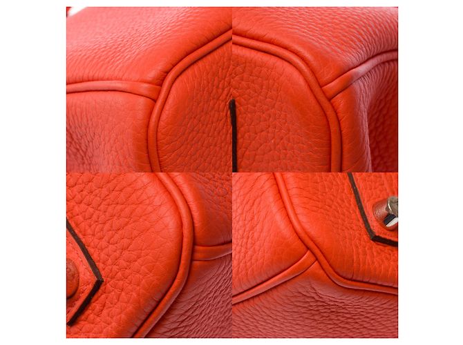 Hermès Borsa HERMES Birkin 35 in Pelle Arancione - 103819 - vista 12