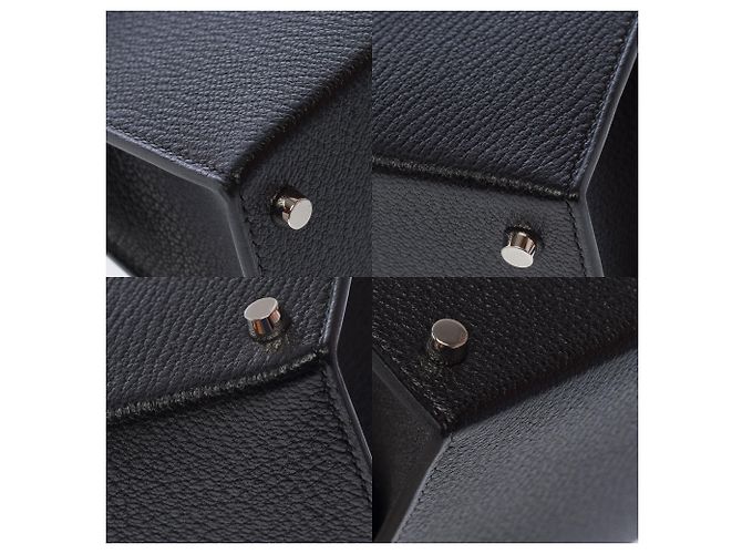 Hermès Borsa HERMES Kelly Mini in Pelle Nera - 103815 Nero - vista 12