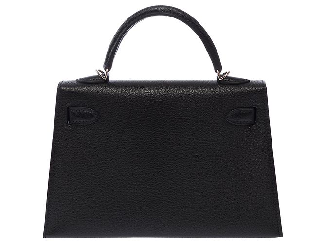Hermès Borsa HERMES Kelly Mini in Pelle Nera - 103815 Nero - vista 4