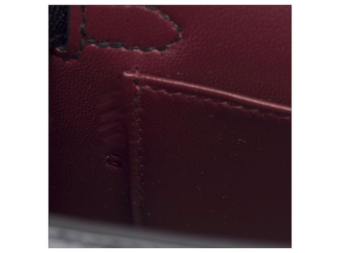 Hermès Borsa HERMES Kelly Mini in Pelle Nera - 103815 Nero - vista 8