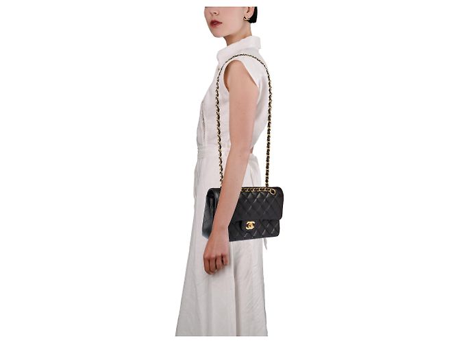 Borsa CHANEL Timeless/Classique in Pelle Nera - 103814 Nero - vista 13