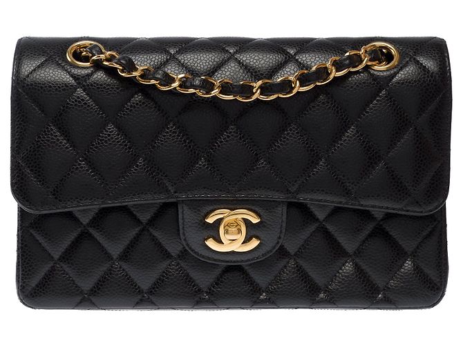 Borsa CHANEL Timeless/Classique in Pelle Nera - 103814 Nero - vista 3