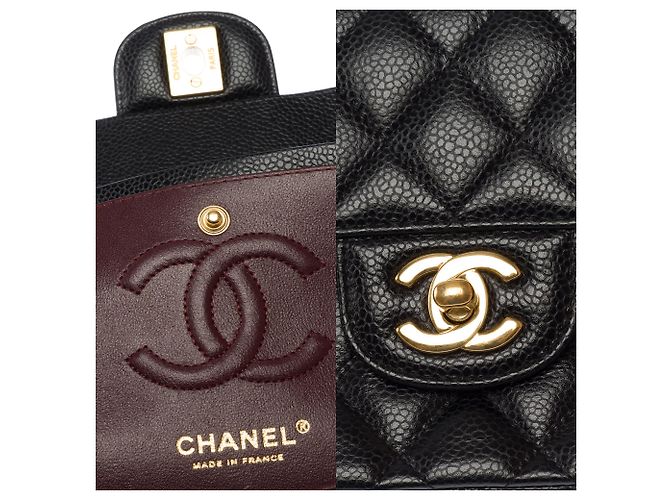 Borsa CHANEL Timeless/Classique in Pelle Nera - 103814 Nero - vista 7