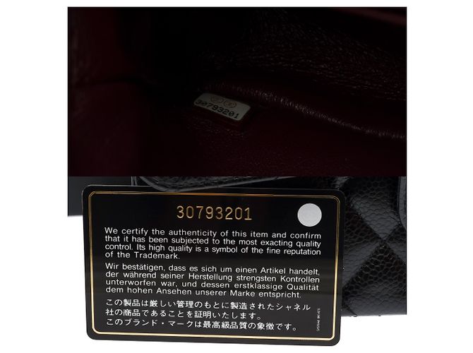 Borsa CHANEL Timeless/Classique in Pelle Nera - 103814 Nero - vista 8