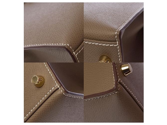 Hermès Borsa HERMES Kelly 28 in Pelle Étoupe - 103826 Taupe - vista 10
