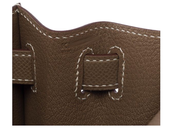 Hermès Borsa HERMES Kelly 28 in Pelle Étoupe - 103826 Taupe - vista 7