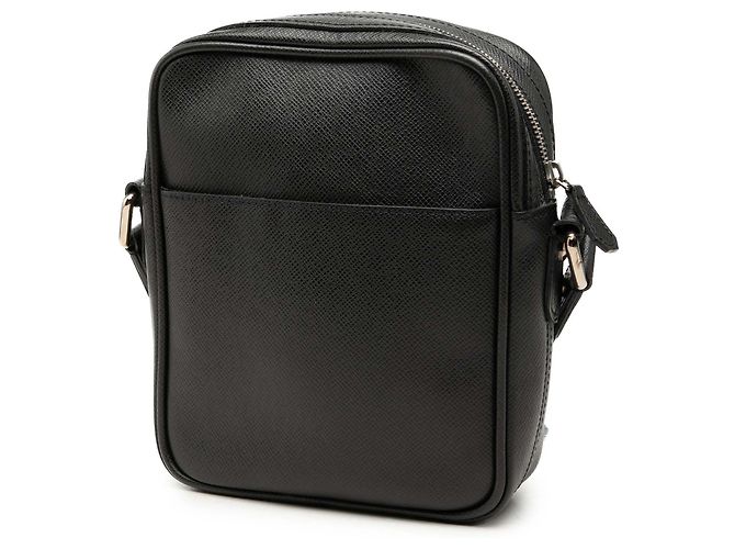 Bolso bandolera Louis Vuitton Taiga Dimitri Negro - vista 2