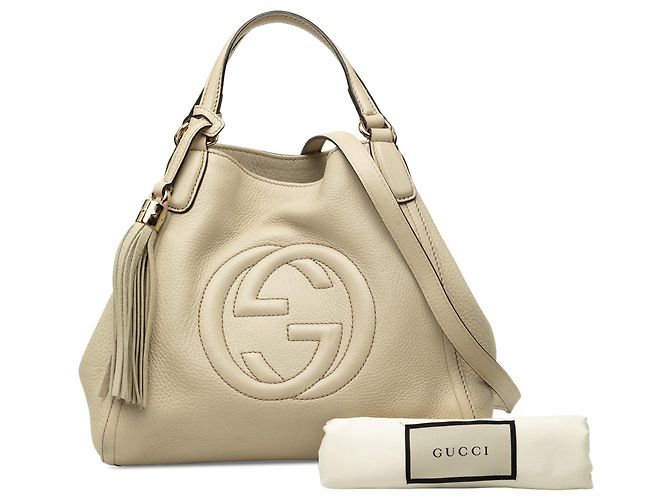 Borsa Soho Satchel piccola in pelle marrone Gucci - vista 7