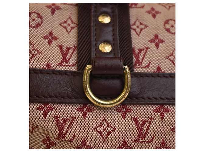 Borsa Louis Vuitton Monogram Mini Lin Josephine GM rossa Rosso - vista 11