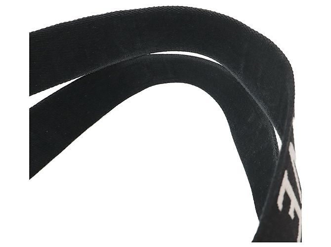 Shopper tote LOEWE in rafia nera Nero - vista 6